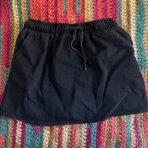 Asoss black denim skirt